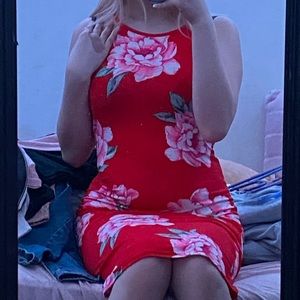 - ̗̀ Halter Floral Long Dress  ̖́-